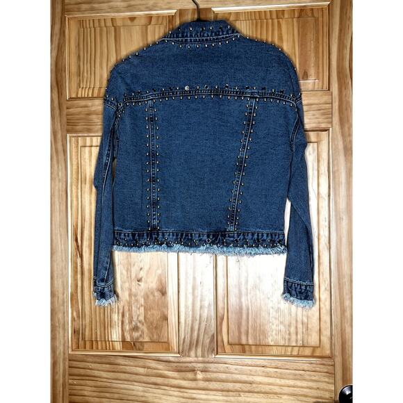 Giddy Up Glamourwomens size small denim jacket studs punk core, edgy, - Picture 2 of 9